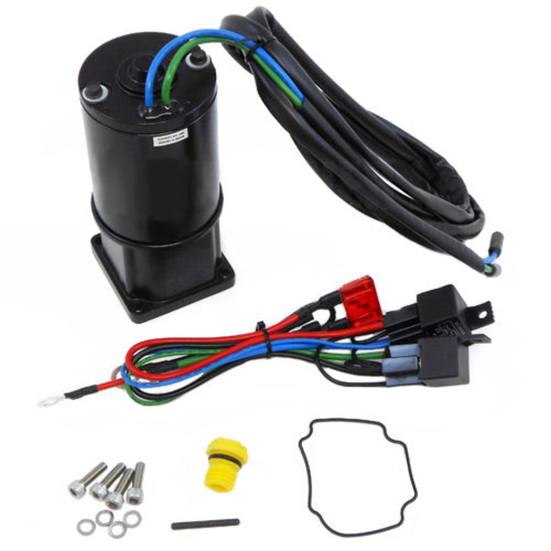 Trim Motor with Reservoir and Conv Harness - Force 90-120hp, Merc 75-125hp